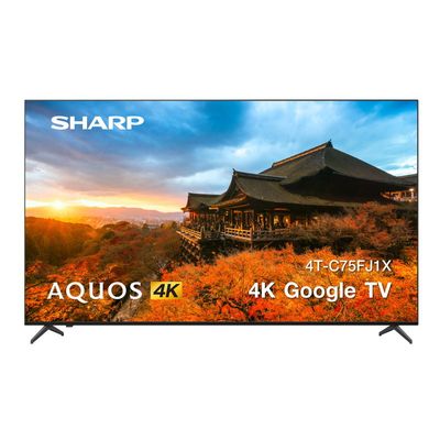 SHARP TV FJ Series Google TV 75 Inch 4K UHD LED 4T-C75FJ1X 2023